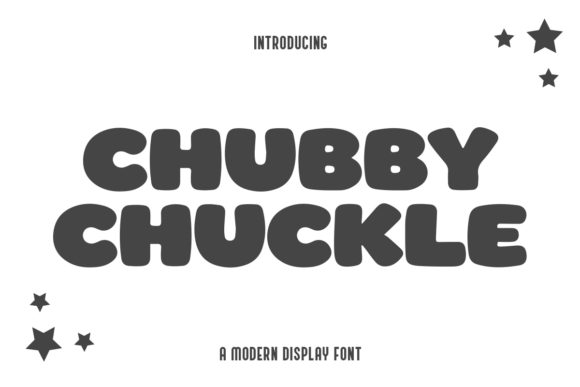 Chubby Chuckle: A Display Font That Lifts Editorial Design