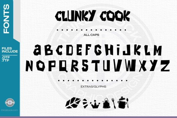 Clunky Cook: A Playful Display Font for Bold Digital Branding