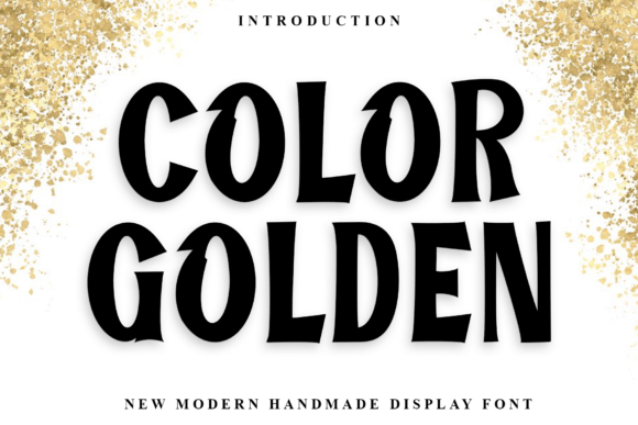 Color Golden: A Bold Display Font for Expressive Branding