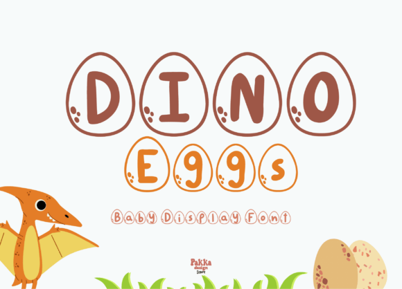 Dino Eggs Font: A Playful Display Typeface for Digital Brands