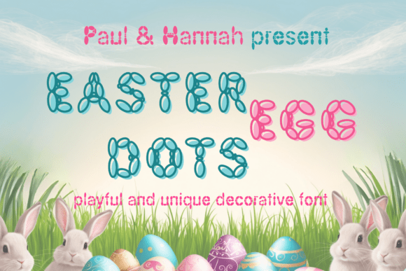 Easter Egg Dots: A Playful Display Font for Brand Consistency