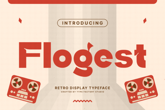 Flogest: A Retro Display Typeface for Bold Digital Branding