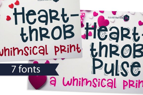 Heart Throb: A Whimsical Display Font That Pops in Campaign Visuals