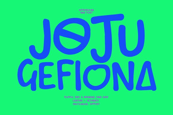 Joju Gefiona: A Joyful Display Font for Playful Brand Identities