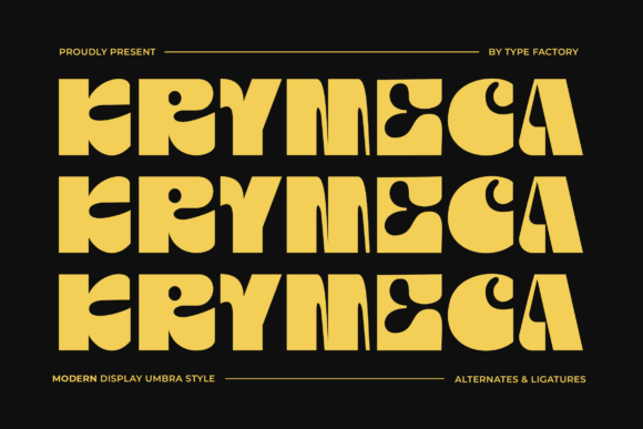 Krymeca: A Playful Display Typeface for Handmade Brands