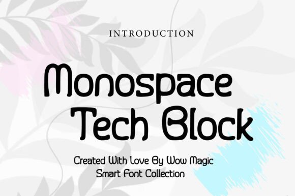 Monospace Tech Block: A Display Font That Feels Built for Digital Trust
