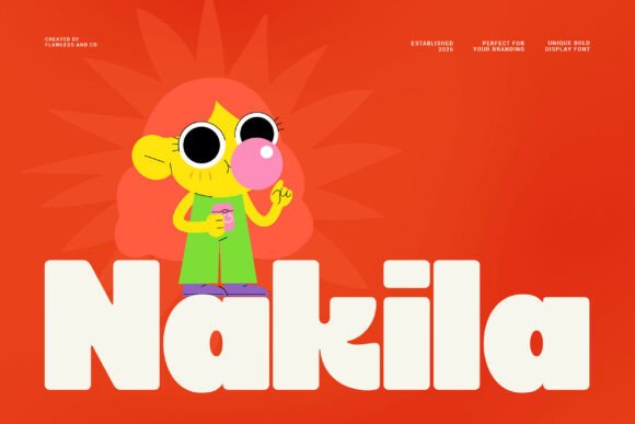 Nakila: A Bold Display Font That Makes Handmade Goods Shine