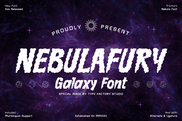 Nebulafury: A Galaxy-Inspired Display Font for Scroll-Stopping Campaigns