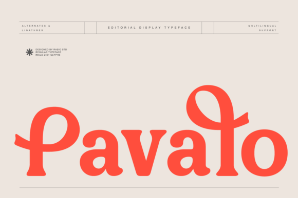 Pavalo: A Display Typeface That Cuts Through the Feed