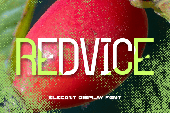 Redvice: A Modern Display Font for Digital Brand Clarity