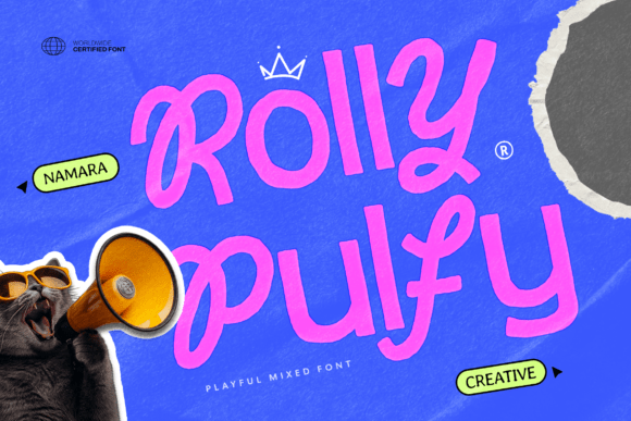 Rolly Pulfy: A Playful Display Typeface for Warm Editorial Moments