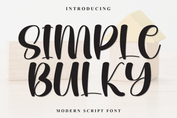 Simple Bulky: A Bold, Friendly Display Font for Small Business Branding