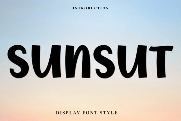 Sunsut: A Festive Display Font That Elevates Your Brand