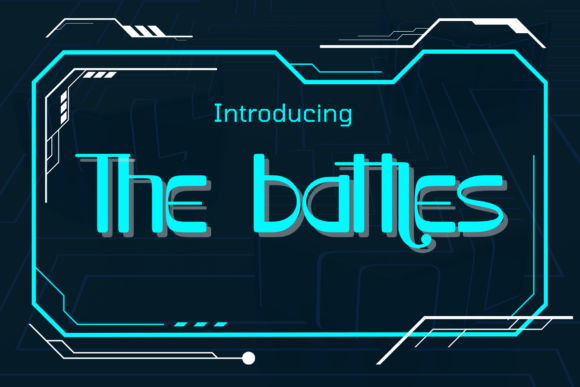 The Battles: A Futuristic Display Font for Bold Digital Branding