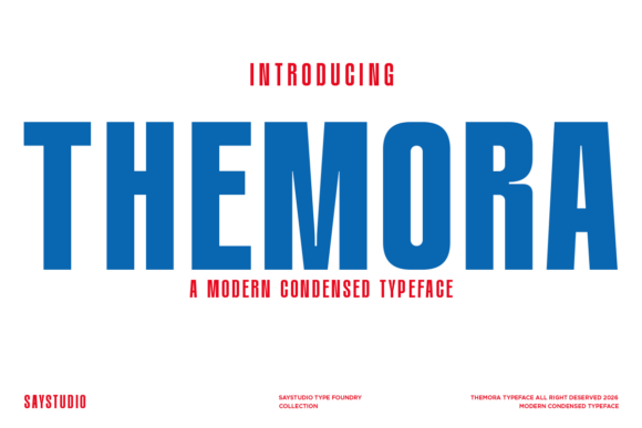 Themora: A Bold, Clean Display Font for Crafters & Sellers