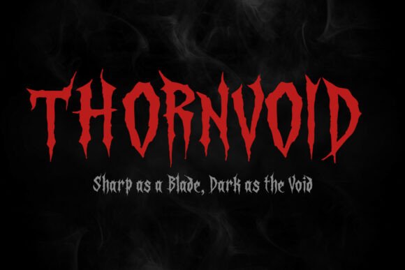 Thornvoid: A Bold Display Font That Elevates Your Brand