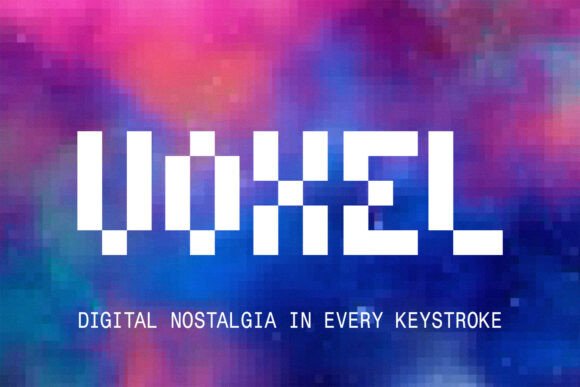 Voxel: The 8-Bit Display Font That Stops Scrolling