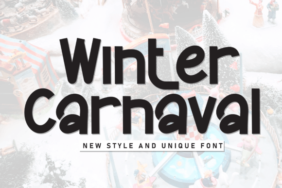 Winter Carnaval: A Handwritten Display Font for Warm Editorial Charm
